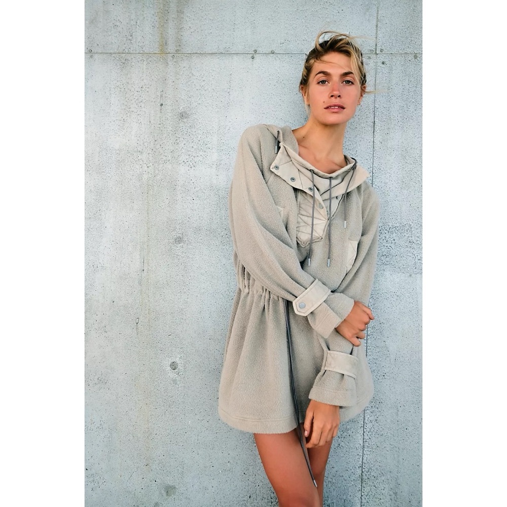 Free People We The Free Sadie Surplus Knit Jacket Oversized Boho Lounge Winter